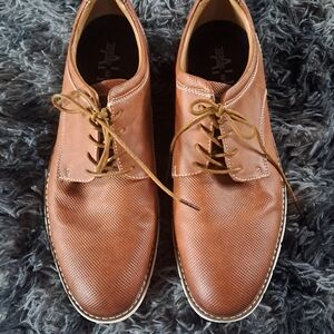 ASHFORD hayeElegant Tan Leather Oxfords for Men